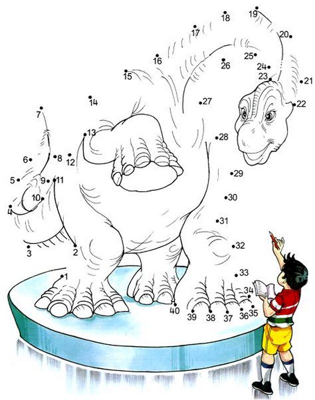 ausmalbild Ein grosser Dinosaurier